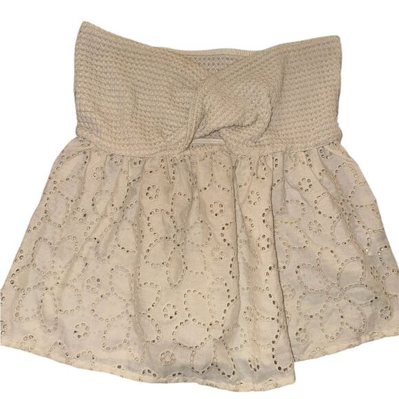 SHEIN Tops - SHEIN beige knit tube top. Size XS.